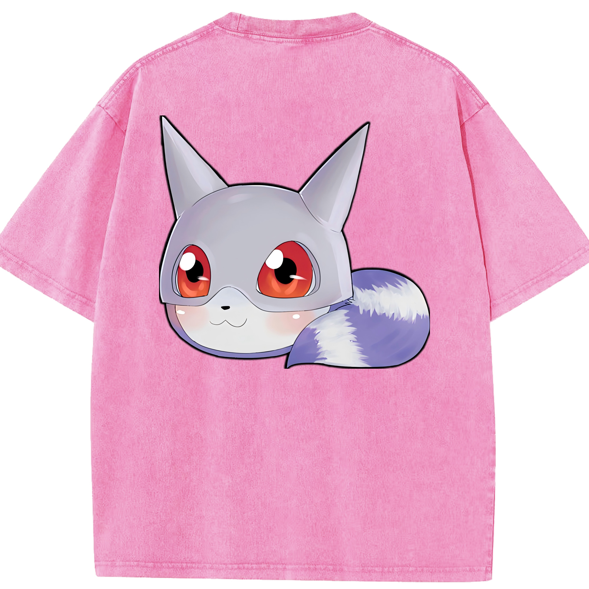 （画像用） Digimon デジタルモンスター/デジモン 綿100% ヴィンテージ風 半袖Tシャツ（背面プリント）